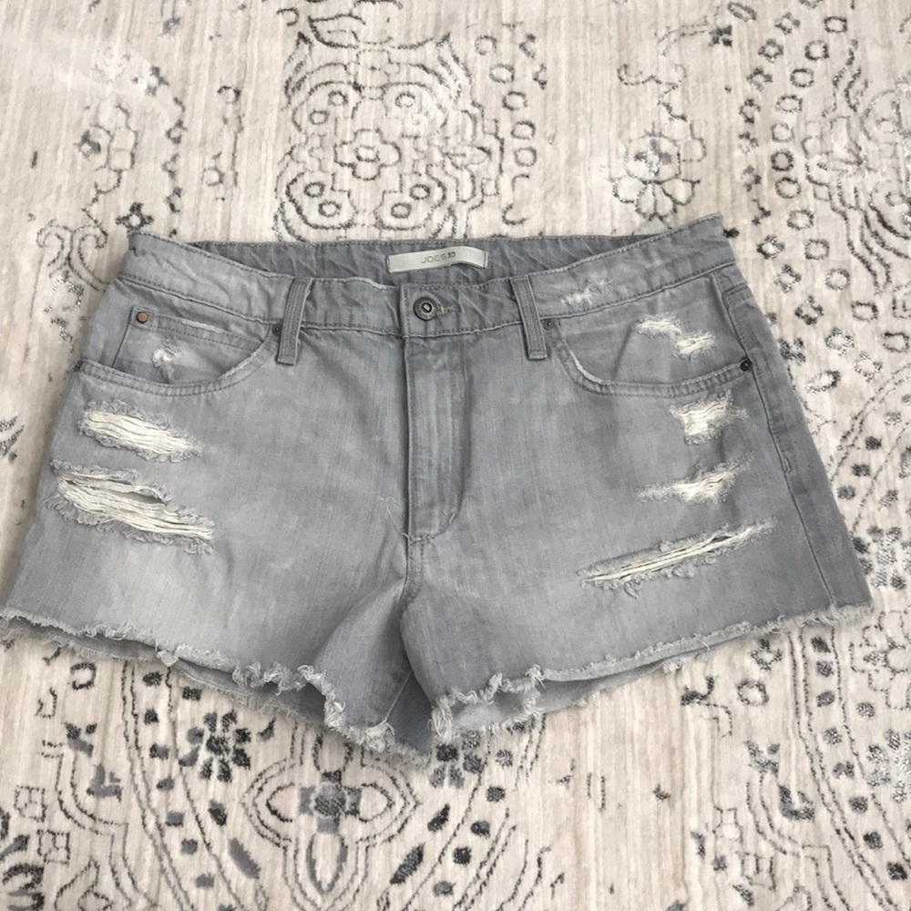 Joe’s Jeans grey cut off shorts